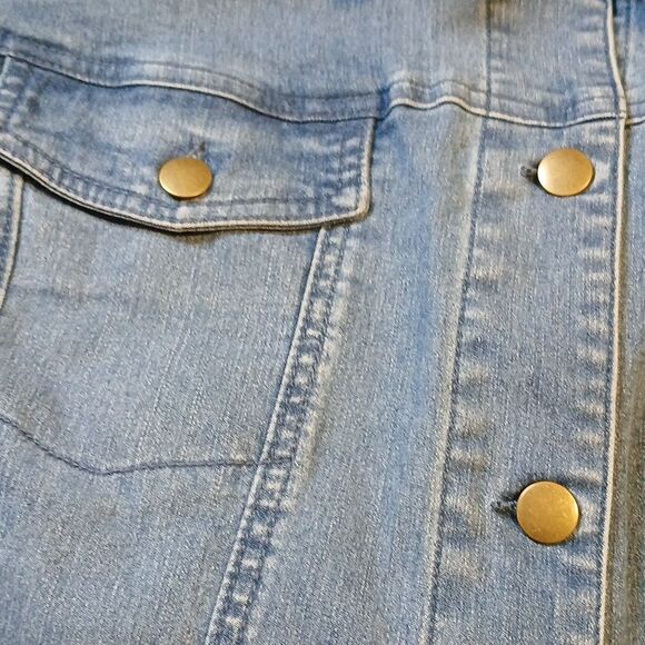 🎀Jessica London Long Denim Jacket 20W - Picture 5 of 8